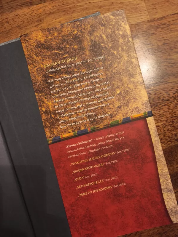 Klounas Šalimaras - Salman Rushdie, knyga 3