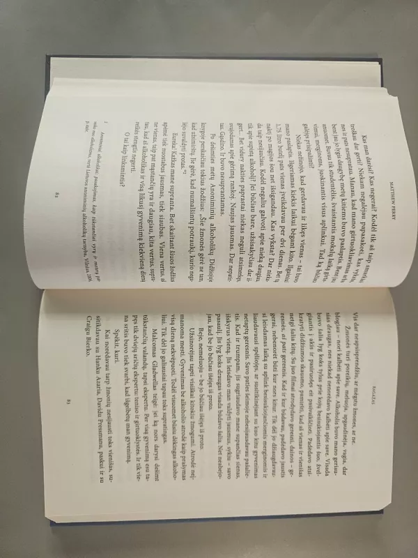 Draugai, meilė ir tas didelis baisus dalykas - Matthew Perry, knyga 2