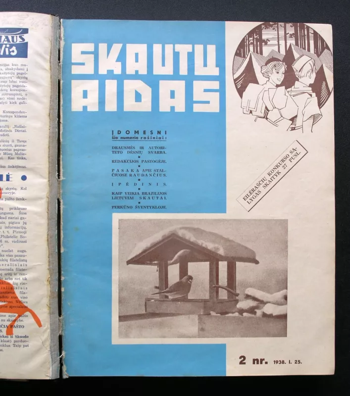 Skautu Aidas 1938 Pilnas komplektas - Redaktorius Antanas Saulaitis, knyga 4