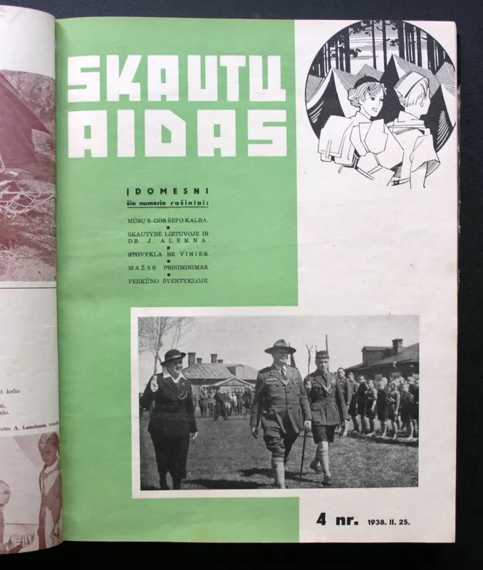 Skautu Aidas 1938 Pilnas komplektas - Redaktorius Antanas Saulaitis, knyga 6
