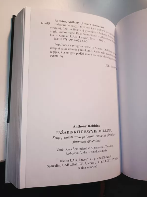 Pažadinkite savyje milžiną - Robbins Anthony, knyga 4