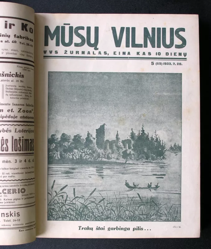 Mūsų Vilnius 1933 - Redaktorius: Vincus Uždavinys, knyga 5