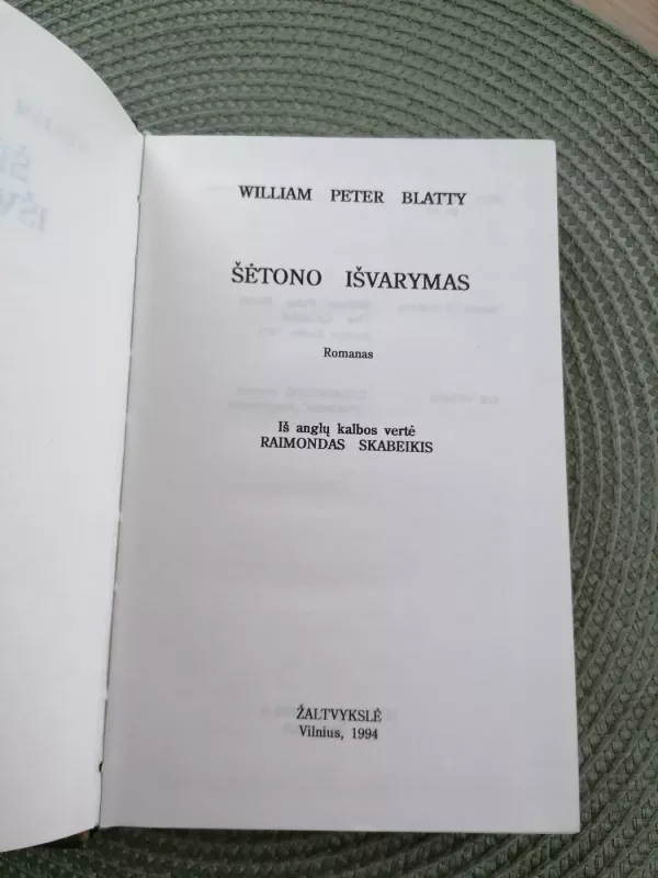 Šėtono išvarymas - William Peter Blatty, knyga 3