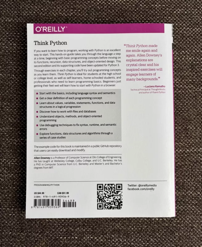 Think Python: How to Think Like a Computer Scientist - Allen B. Downey, knyga 4