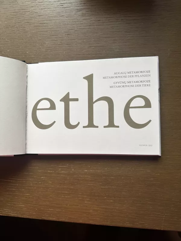 Augalų Metamorfozė ir Gyvūnų metamorfozė - Johann Wolfgang Goethe, knyga 5