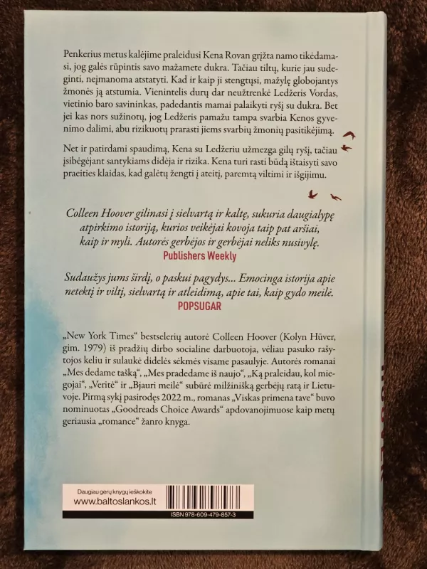 VISKAS PRIMENA TAVE - Colleen Hoover, knyga 3