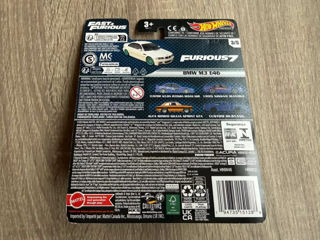 BMW M3 e46 Fast & Furious Hot Wheels Premium - , namai ir interjeras 6