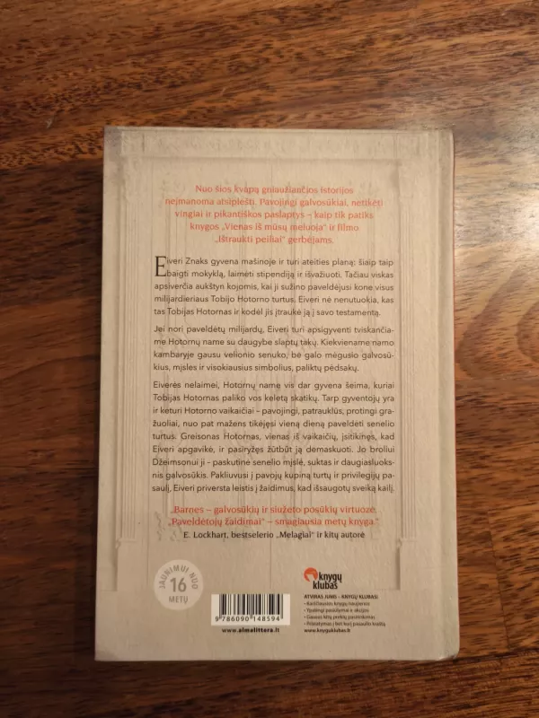 Paveldėtojų žaidimai - Jennifer Lynn Barnes, knyga 3