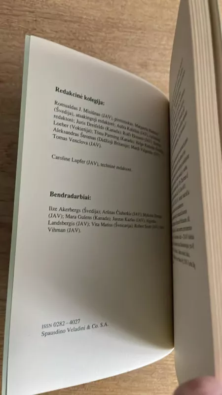 Baltų forumas Tomas 5. Numeris 2. 1988 - Autorių kolektyvas (įvairūs), knyga 4