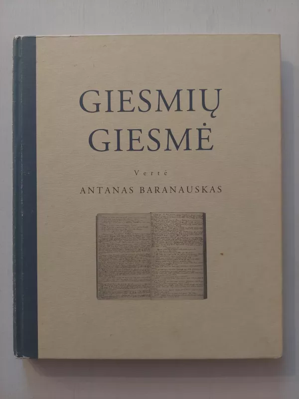 Giesmių giesmė - Antanas Baranauskas, knyga 2