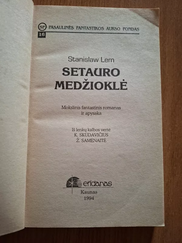 Setauro medžioklė - Stanislaw Lem, knyga 3