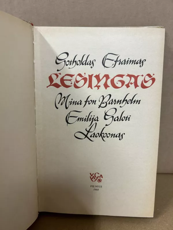 Lesingas - Gotholdas Efraimas, knyga 3