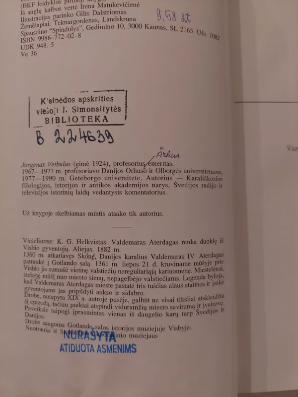 Švedijos istorijos apžvalga - Jorgenas Veibulas, knyga 3