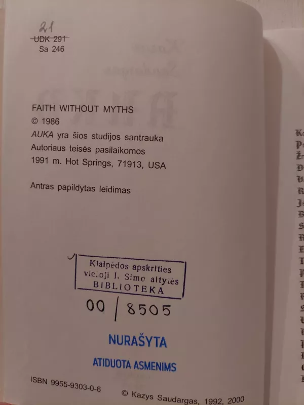 Auka - Kazys Saudargas, knyga 3