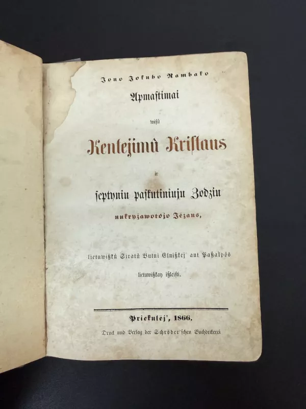 Apmastimai Wisu Kentejimu Kristaus 1866 - kolektyvas, knyga 2