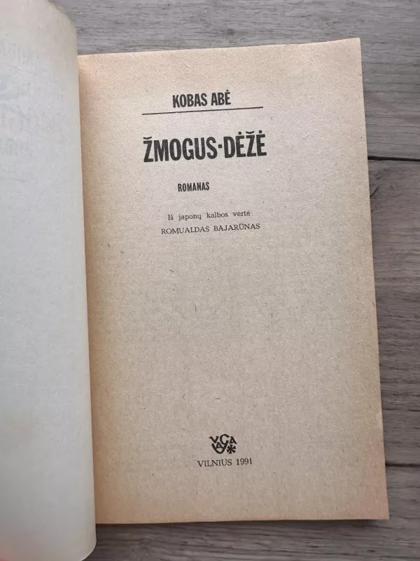 Žmogus dėžė - Kobas Abė, knyga 3