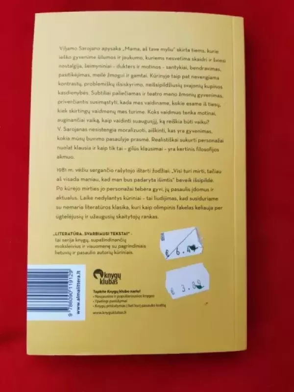 Mama, aš tave myliu - William Saroyan, knyga 3