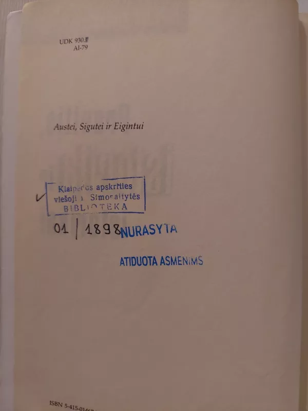 Praeitis, istorija ir istorikai - Egidijus Aleksandravičius, knyga 3