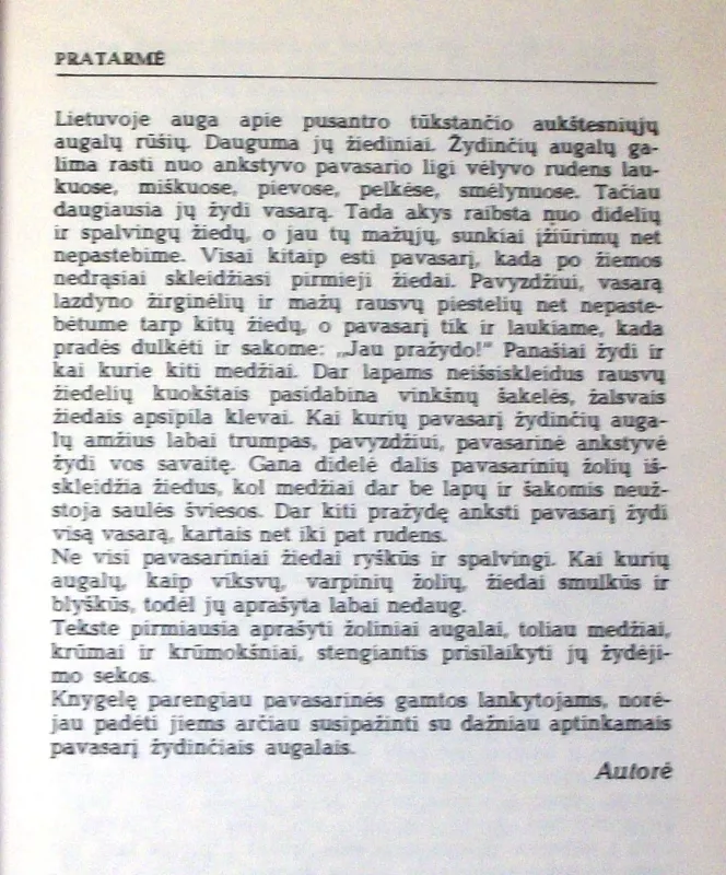 Pavasarį žydintys augalai - Živilė Lazdauskaitė, knyga 6
