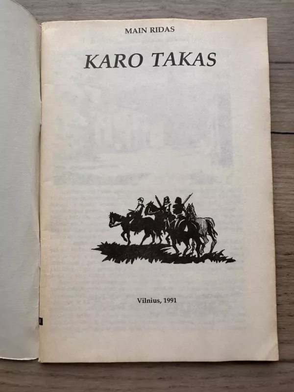 Karo takas - Main Ridas, knyga 3