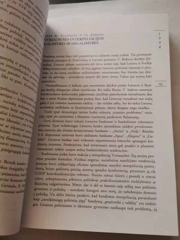Lietuva Istorija karštomis pėdomis 1994-1997 metai - Romualdas Ozolas, knyga 4