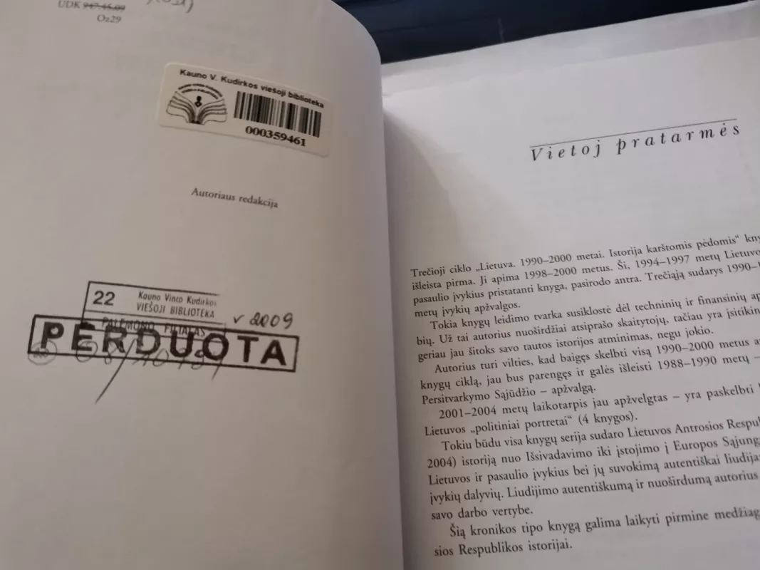 Lietuva Istorija karštomis pėdomis 1994-1997 metai - Romualdas Ozolas, knyga 5