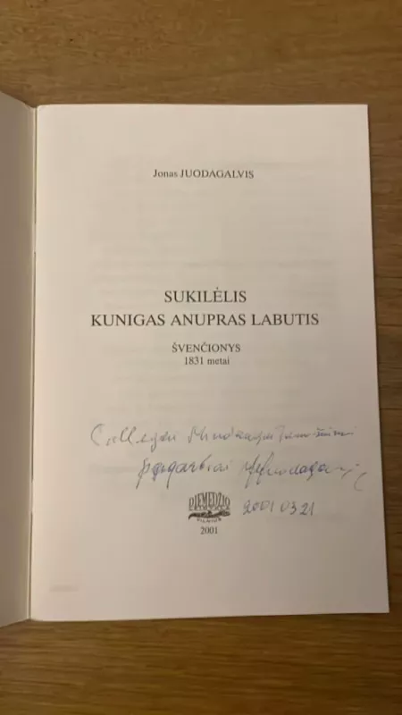 Sukilėlis kunigas Anupras Labutis - Jonas Juodagalvis, knyga 3