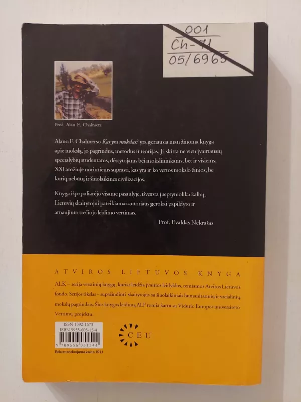 Kas yra mokslas? - Alan F. Chalmers, knyga 4