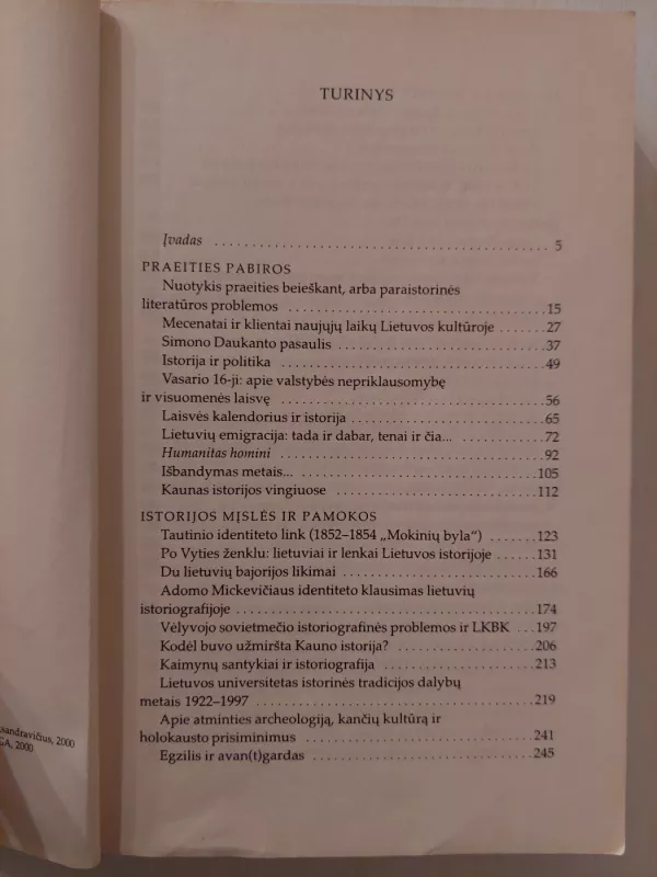 Praeitis, istorija ir istorikai - Egidijus Aleksandravičius, knyga 5