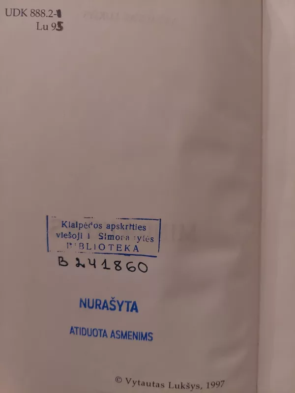 Mindaugas - Vytautas Lukšys, knyga 3