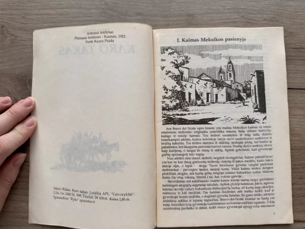 Karo takas - Main Ridas, knyga 5