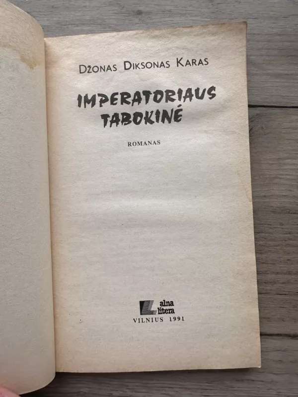 Imperatoriaus tabokinė - Džonas Karas, knyga 3
