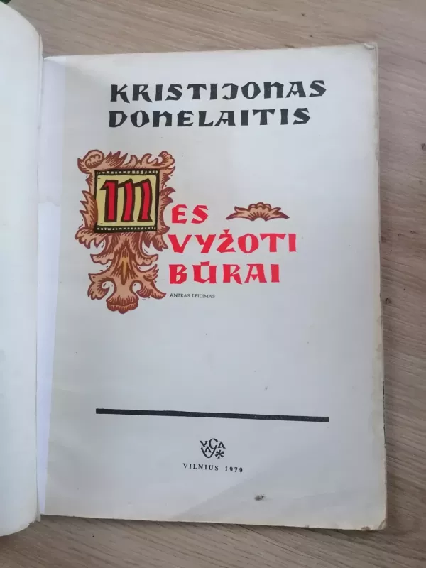 Mes vyžoti būrai - Kristijonas Donelaitis, knyga 3