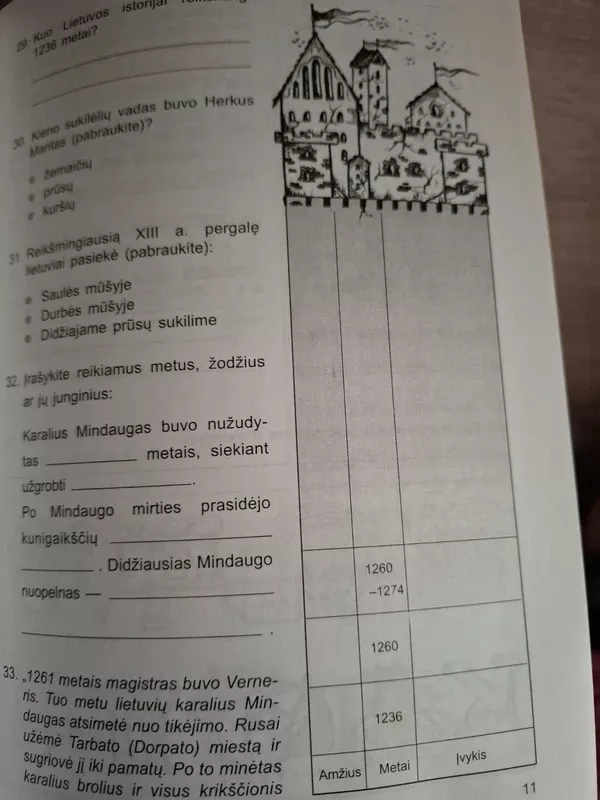 Šimtas Lietuvos istorijos užduočių V kl. pratybų sąsiuvinis - Juozas Brazauskas, knyga 4