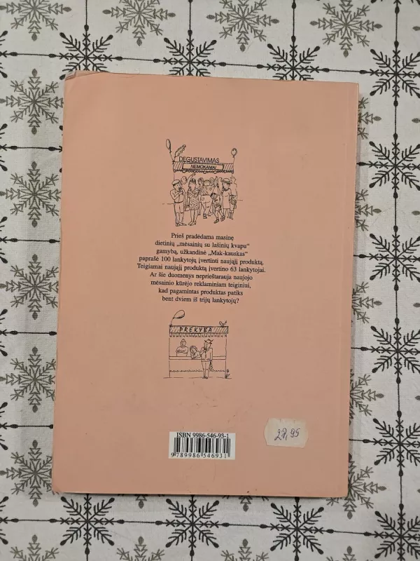 Statistika ir jos taikymai I dalis - G. Čekanavičius V. ir Murauskas, knyga 4