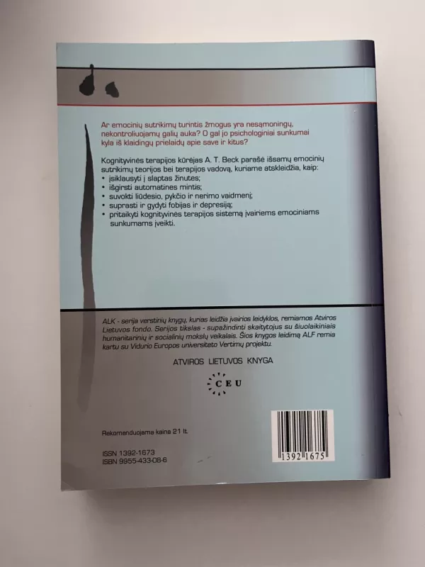 Kognityvinė terapija ir emociniai sutrikimai - Aaron T. Beck, knyga 3