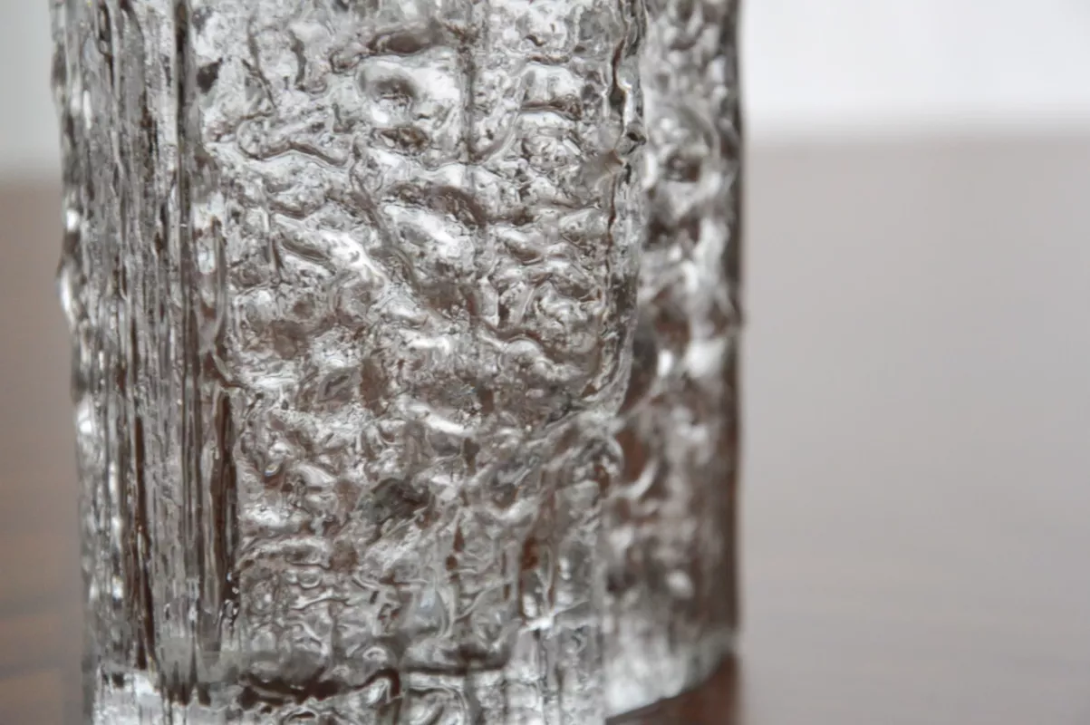 Vintage Iittala Finland Tapio Wirkkala krištolo vaza Pinus su parašu - , namai ir interjeras 5