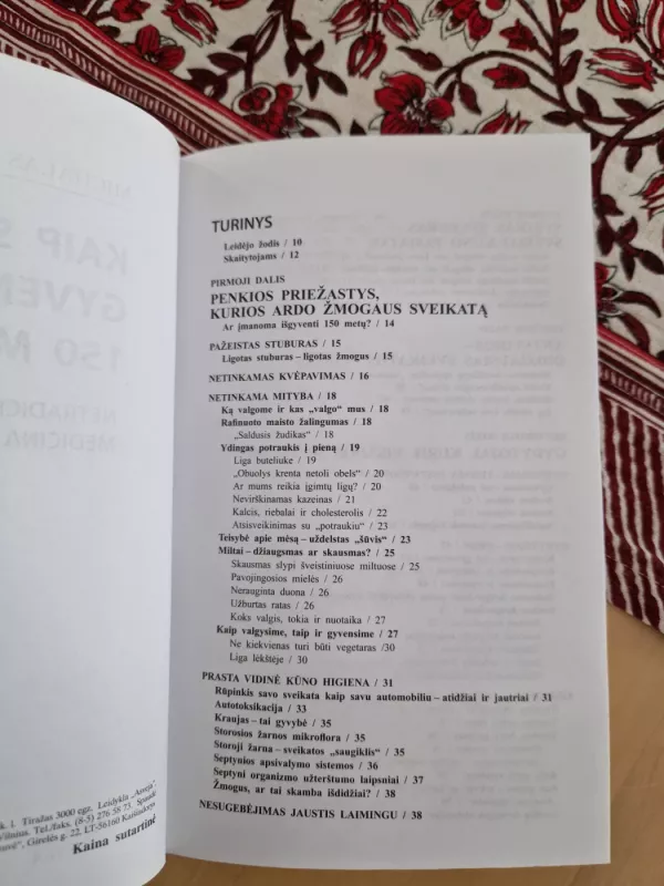 Kaip sveikai gyventi 150 metų - Michalas Tombakas, knyga 4