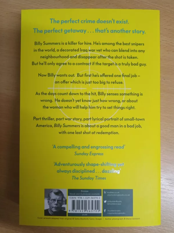 Billy Summers - Stephen King, knyga 3