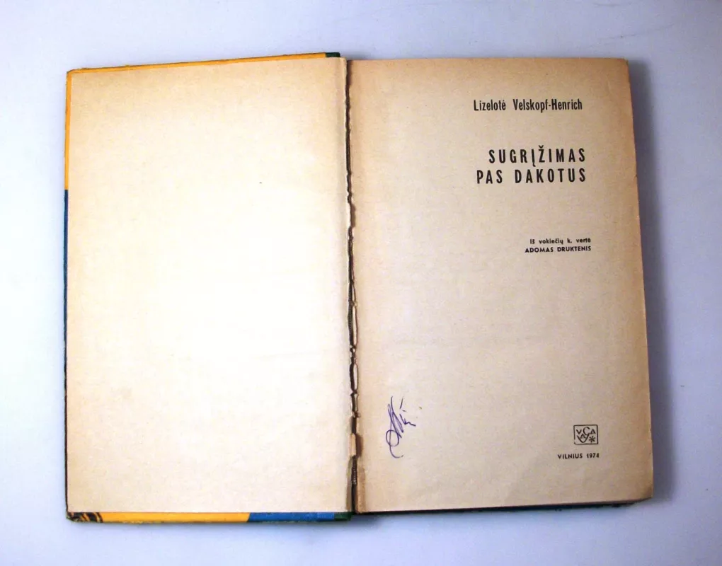 Sugrįžimas pas dakotus - Lizelotė Velskopf-Henrich, knyga 4