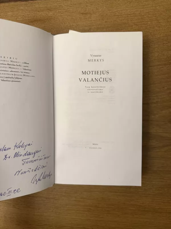 Motiejus Valančius. Tarp katalikiškojo universalizmo ir tautiškumo - Vytautas Merkys, knyga 3