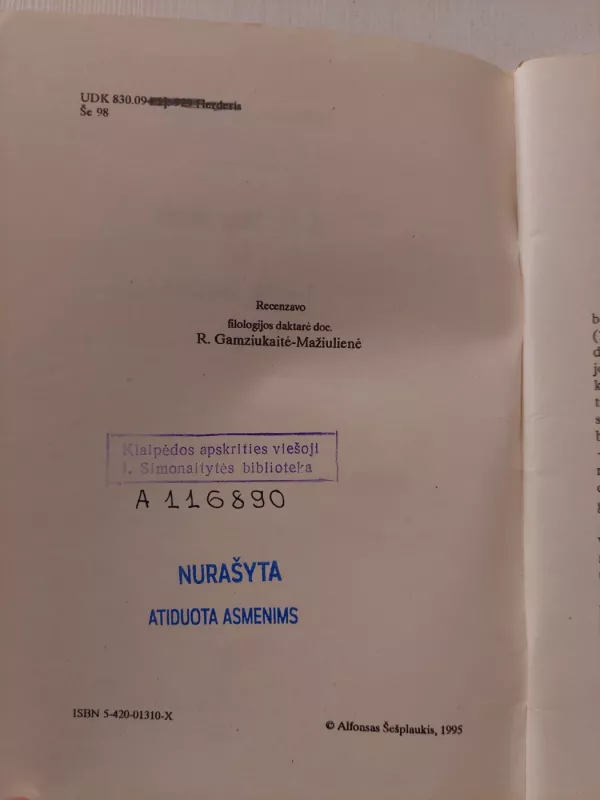 J.G.Herderis ir baltų tautos - Alfonsas Šešplaukis, knyga 3