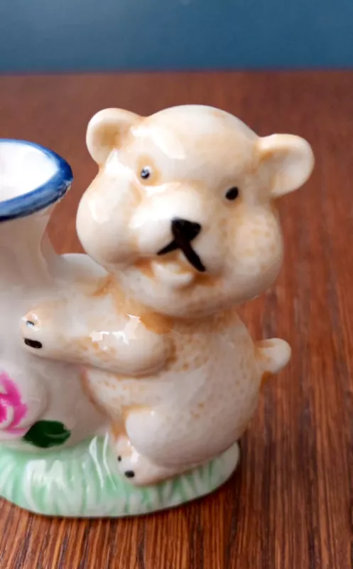 Dekoratyvinė figūrėlė su meškiuku, 7cm aukštis - , namai ir interjeras 6