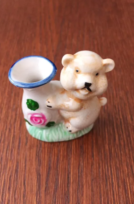 Dekoratyvinė figūrėlė su meškiuku, 7cm aukštis - , namai ir interjeras 3