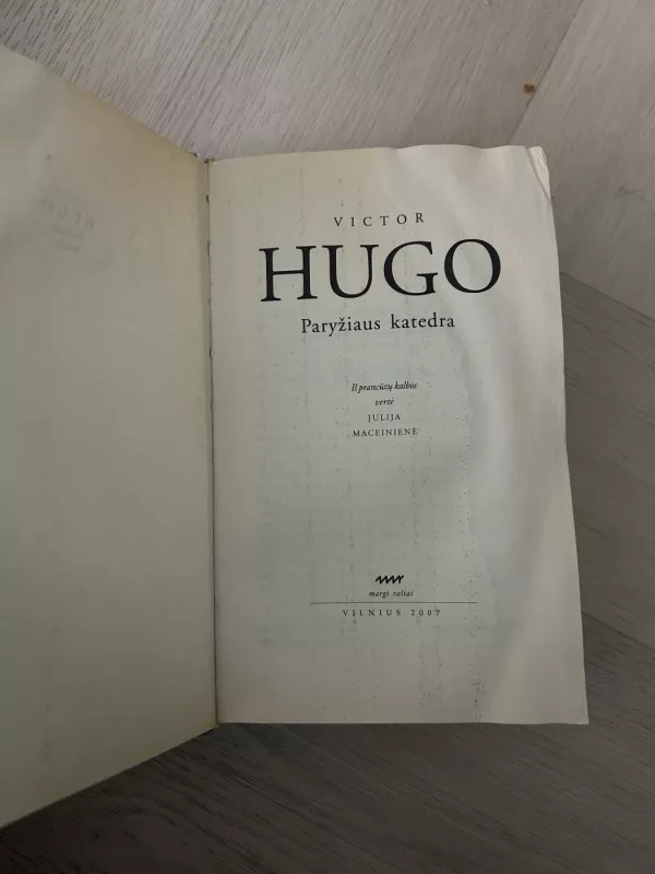 Paryžiaus katedra - Victor Hugo, knyga 2