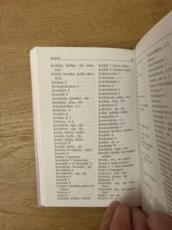 Mokomasis lietuvių kalbos rašybos ir kirčiavimo žodynas - Antanas Lyberis, knyga 6