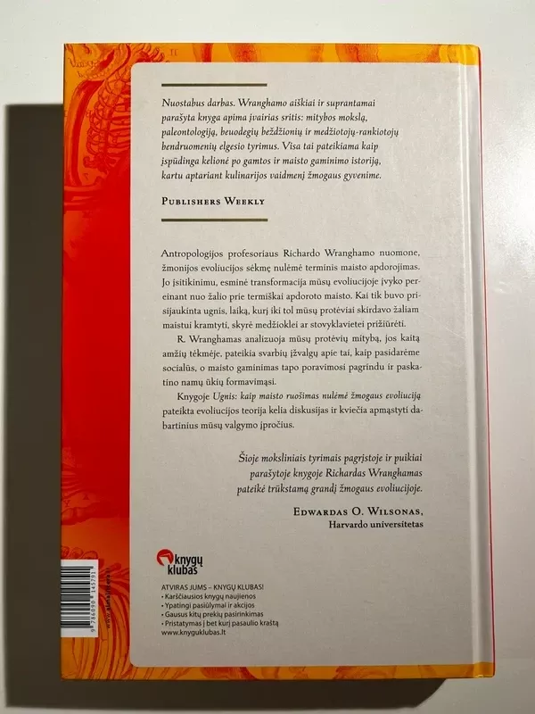 Ugnis: kaip maisto ruošimas nulėmė žmogaus evoliuciją - Richard Wrangham, knyga 4