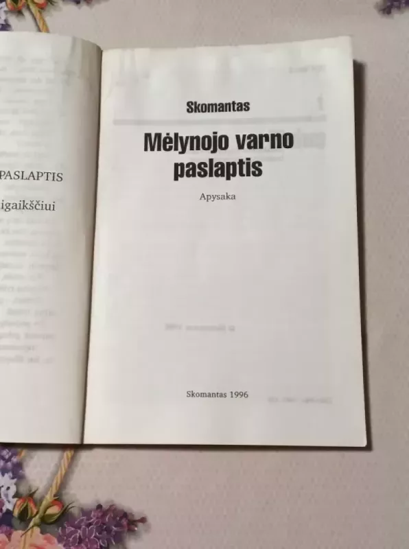 Mėlynojo varno paslaptis - Skomantas, knyga 3