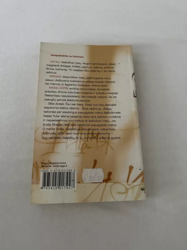 Pažadėk, kad nepakraupsi - Doris A. Fuller, Natalie  Fuller, Greg  Fuller, knyga 2