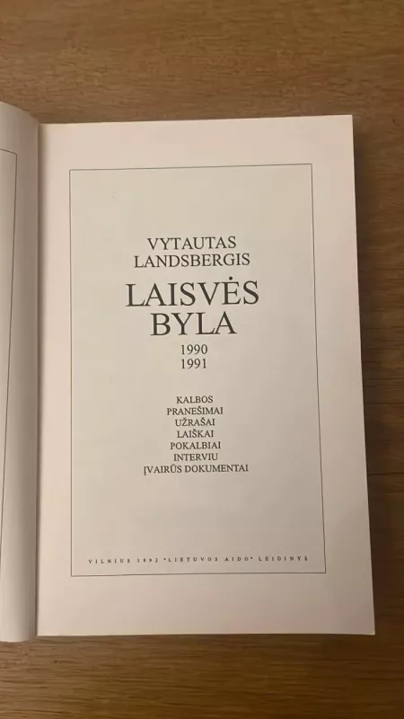 Laisvės byla - Vytautas Landsbergis, knyga 4